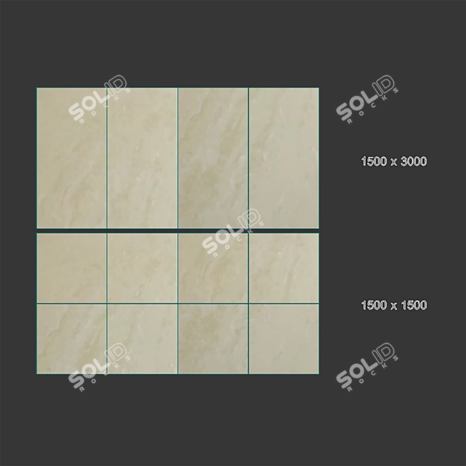 Daino Reale Ceramic Granite Tile 3D model image 4