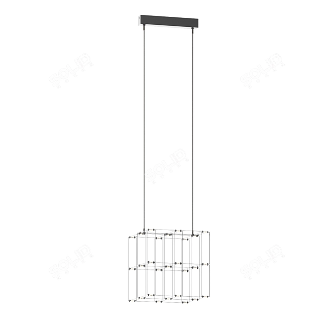 Modern Frontera Chandelier, Versatile Lighting 3D model image 3