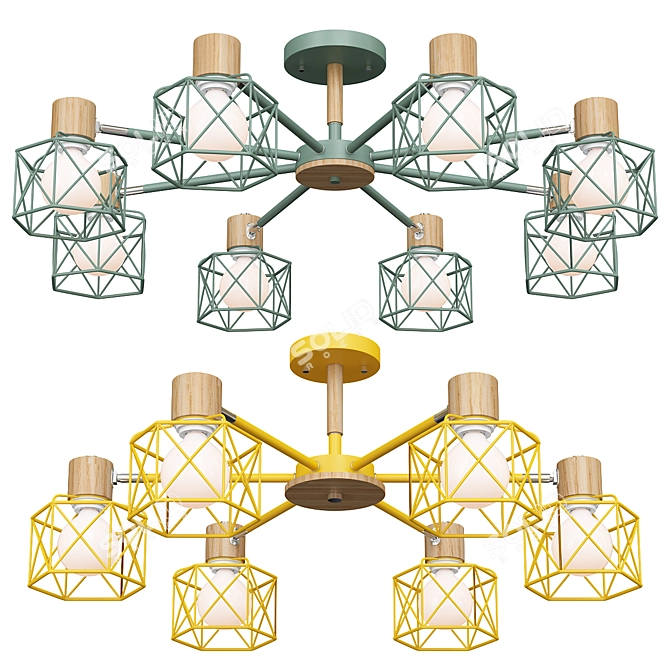 Modern Design Lamp Corf B 3D model image 1