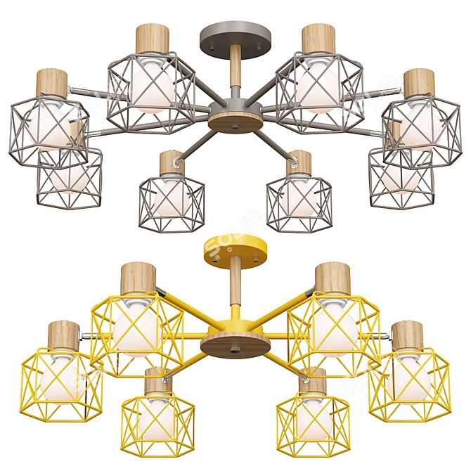 Modern Design Lamp Corf B 3D model image 2