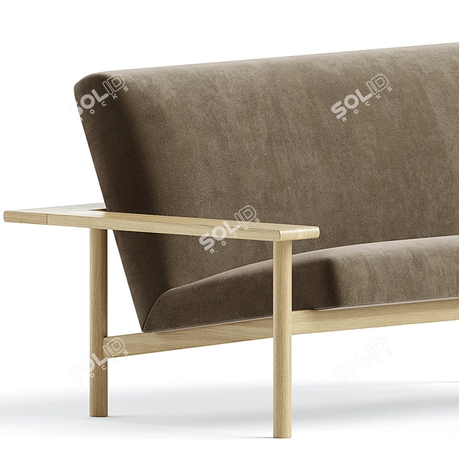 Designer Kinoko 2-Seater Sofa 3D model image 3