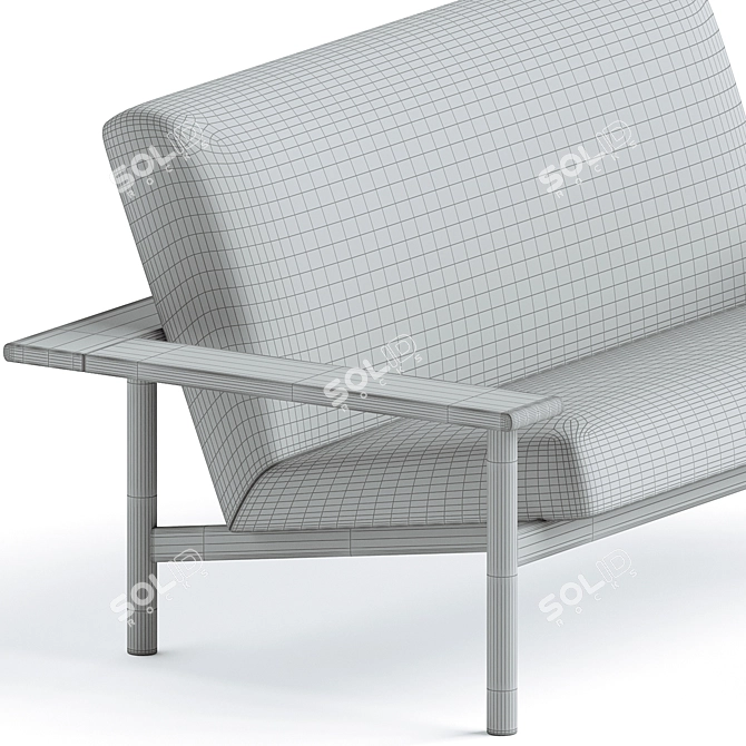 Designer Kinoko 2-Seater Sofa 3D model image 4