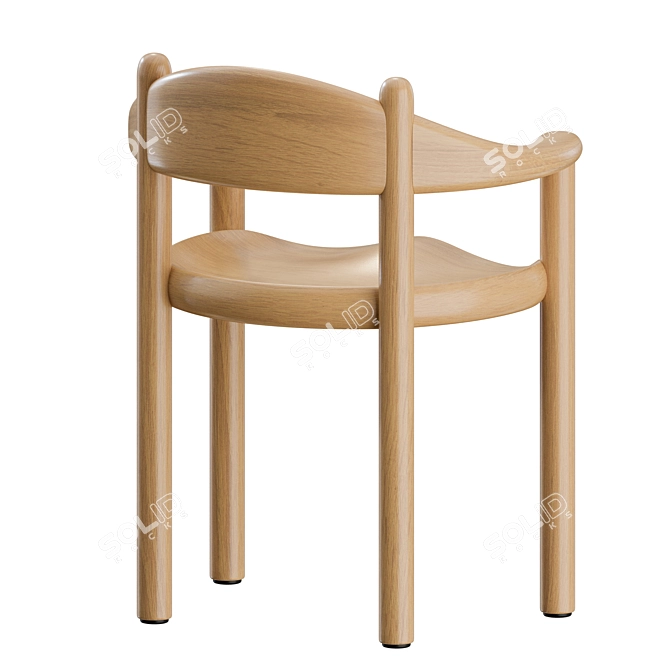 Gubi Moon Dining Set - Marble Top 3D model image 7