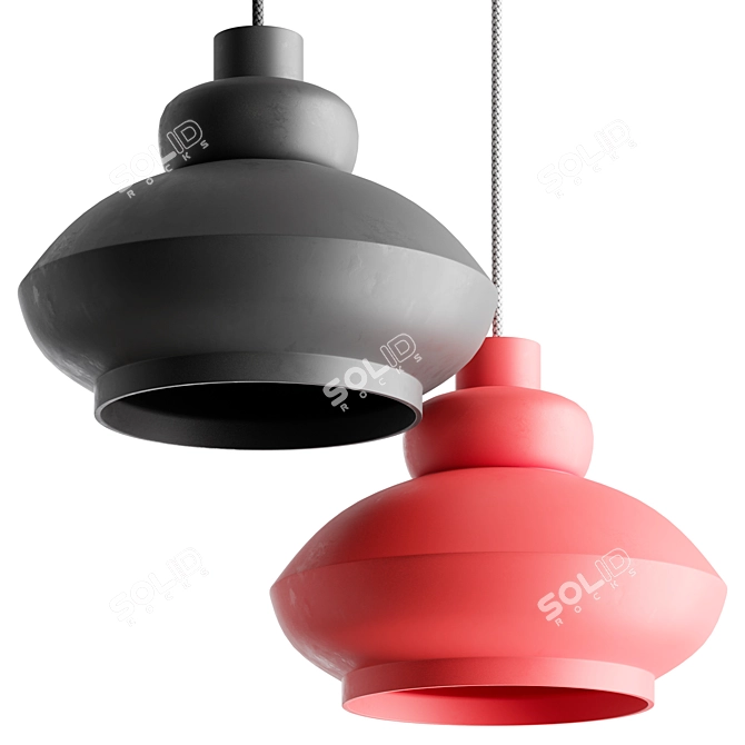 Modern Minimalist Tora Lamp 3D model image 1