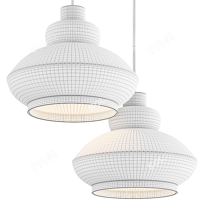 Modern Minimalist Tora Lamp 3D model image 3