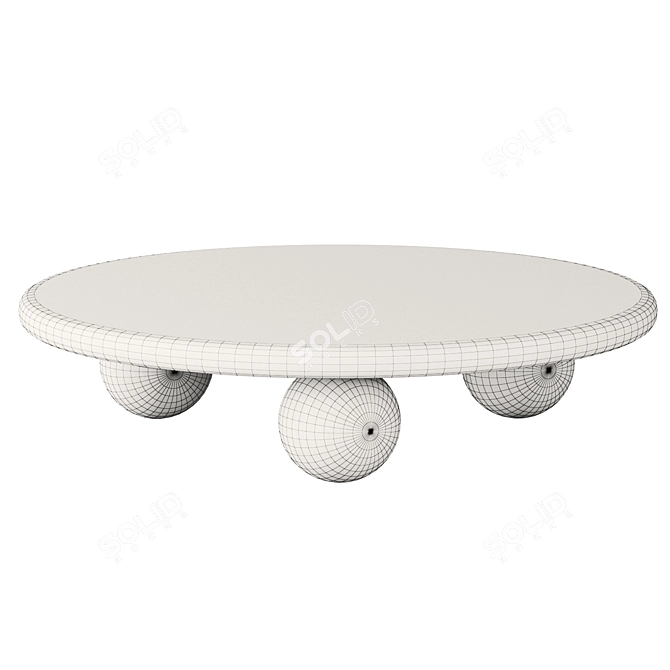 Globe West Bruno Wooden Ball 3D model image 4