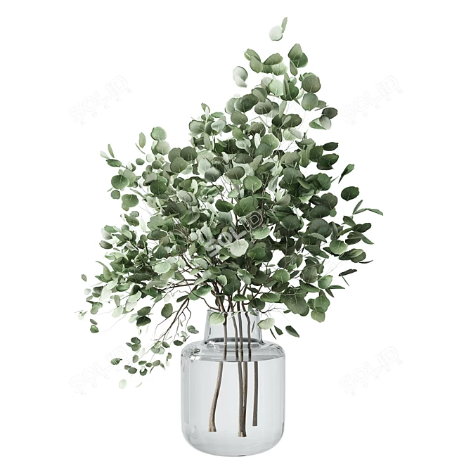 Botanical Greenery Bundle Indoor Display 3D model image 2