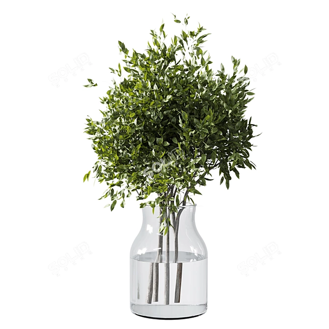 Botanical Greenery Bundle Indoor Display 3D model image 3