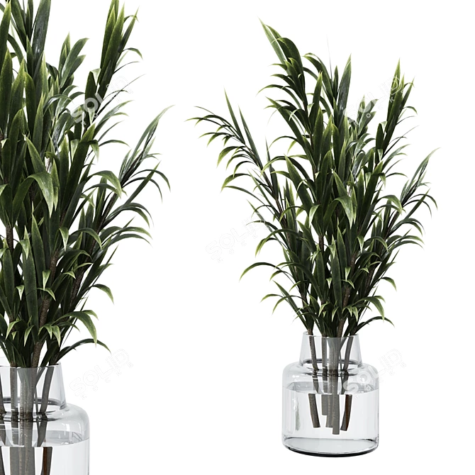 Botanical Greenery Bundle Indoor Display 3D model image 4