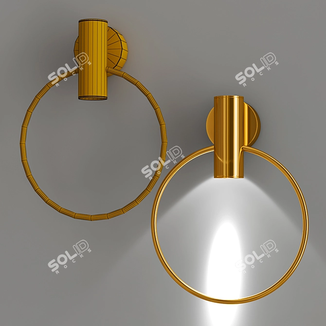 Modern Centimeters Design Lamp 3D model image 2