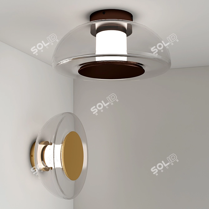 Modern Minimalist PENDULUM Wall Light 3D model image 2