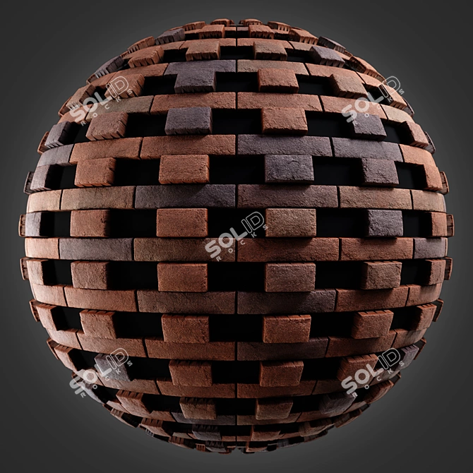 Brick 4K PBR Materials Pack 3D model image 4