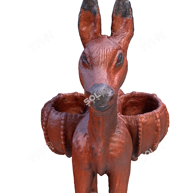 High-Res Donkey 3D Model 3D model image 3