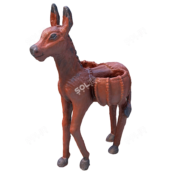 High-Res Donkey 3D Model 3D model image 6