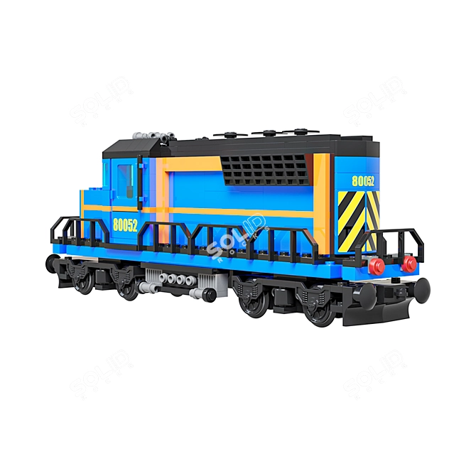 Train Lego Loco 3D Model 3D model image 3