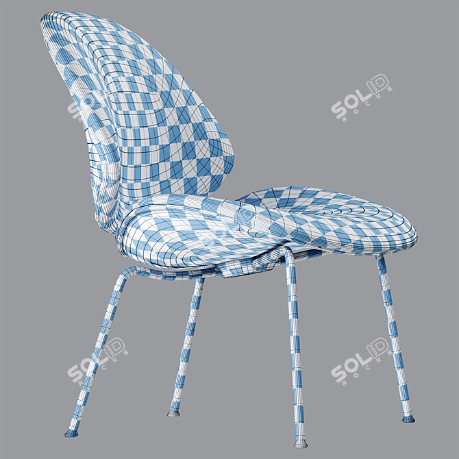 Modern 3D Council Lounge Chair 3D model image 6