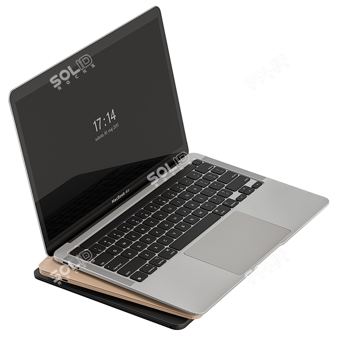 Adjustable Rotate Display MacBook Pro 3D model image 1