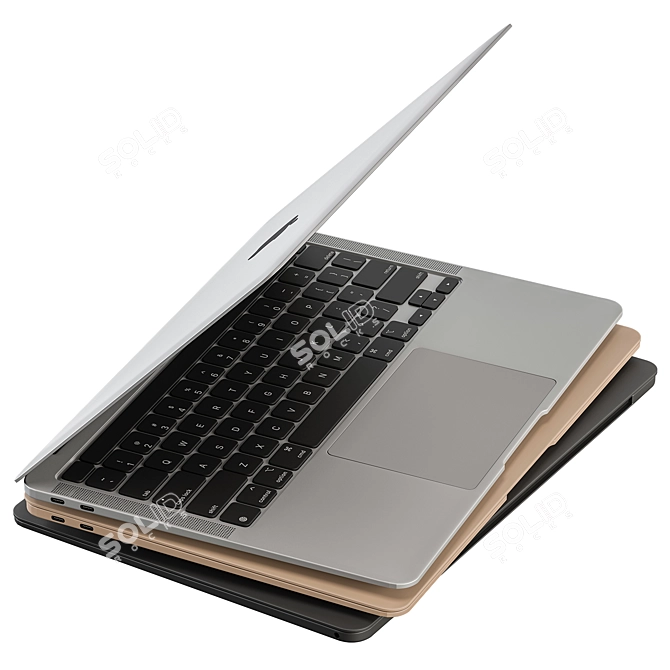 Adjustable Rotate Display MacBook Pro 3D model image 2