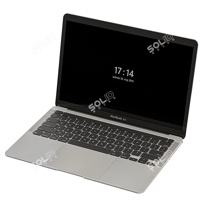 Adjustable Rotate Display MacBook Pro 3D model image 3