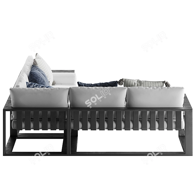 Modern Quantum Sectional Sofa Model 3D model image 2