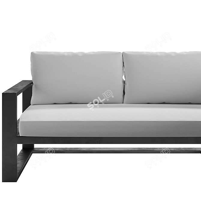 Modern Quantum Sectional Sofa Model 3D model image 4