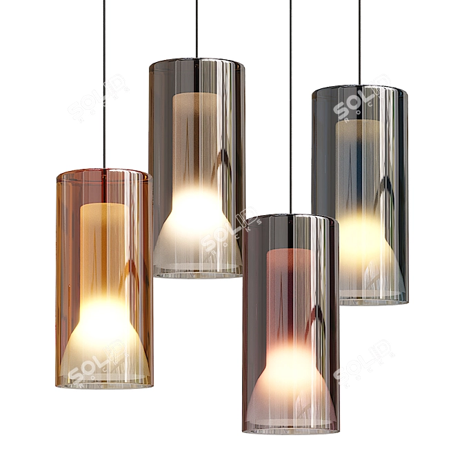 Modern Pendant Light Lampatron Mass 3D model image 1