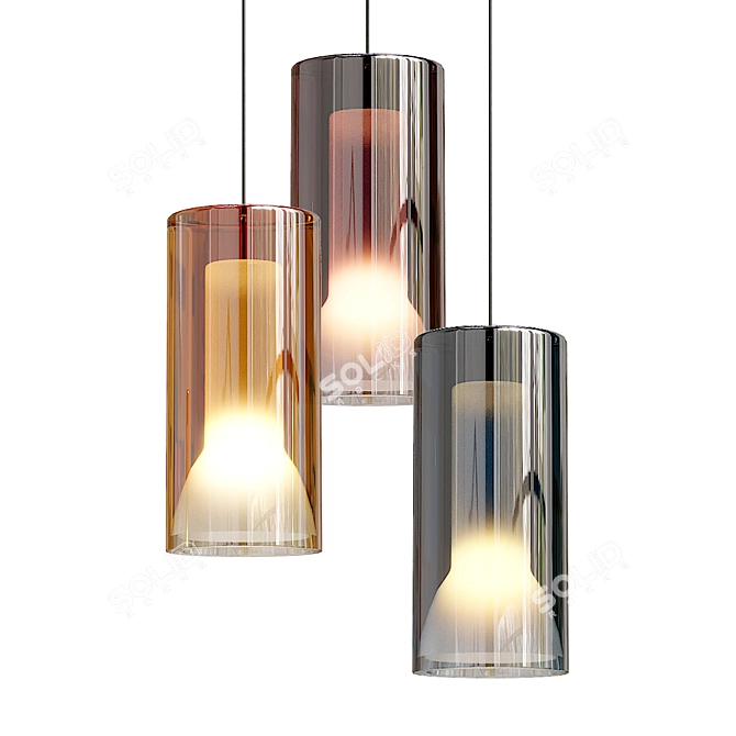 Modern Pendant Light Lampatron Mass 3D model image 2