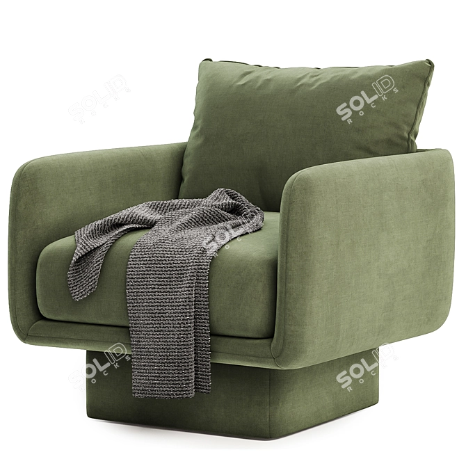 Stylish Lilas Sofa Collection, 4 Colors 3D model image 5