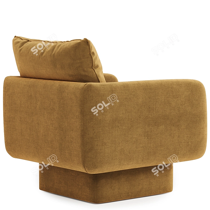 Stylish Lilas Sofa Collection, 4 Colors 3D model image 6