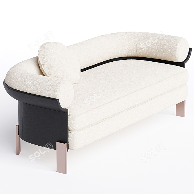 Minimalist 2014 Dordoni Sofa 3D model image 2