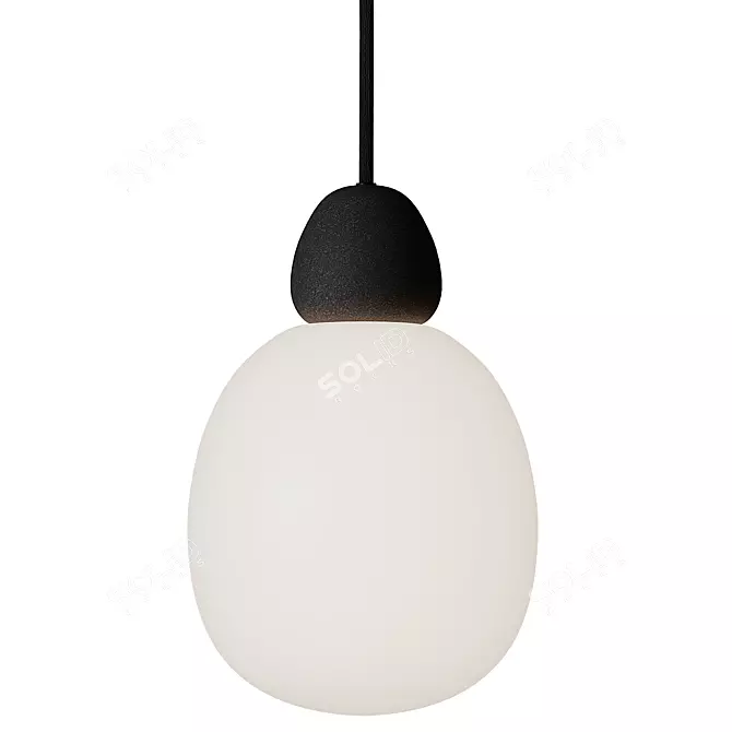 BELID Buddy Pendant Light Black 3D model image 1