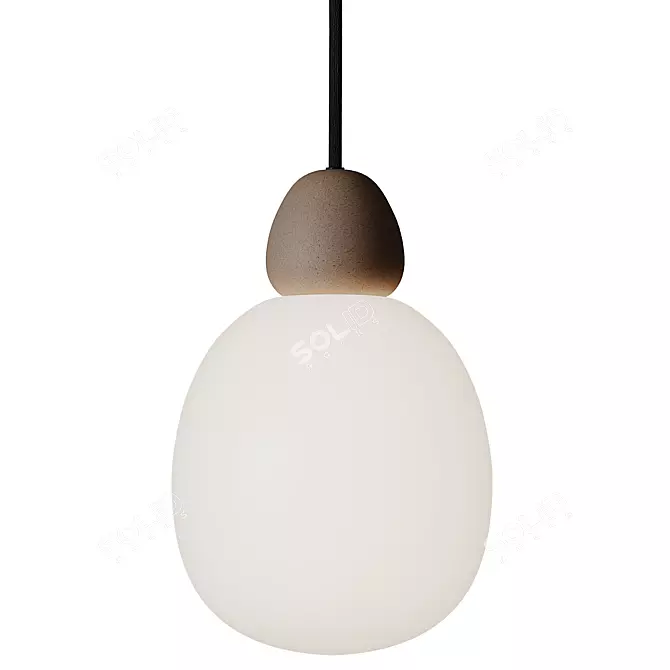 BELID Buddy Pendant Light Black 3D model image 2