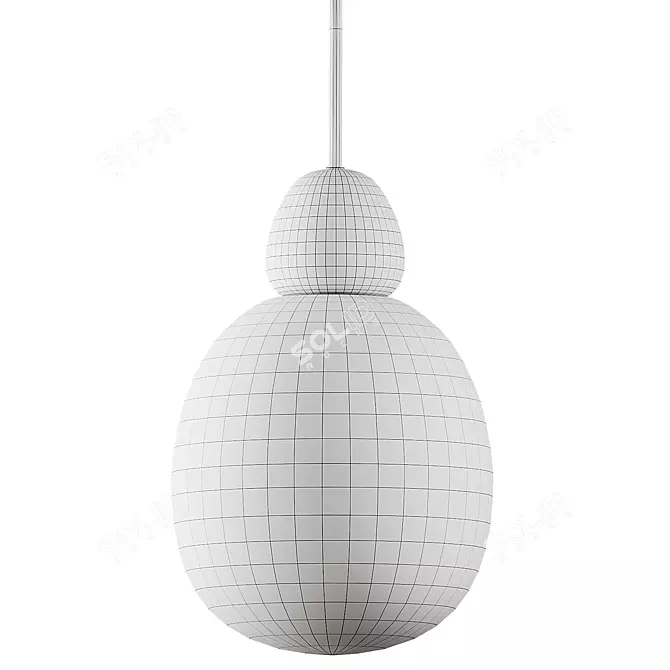 BELID Buddy Pendant Light Black 3D model image 4