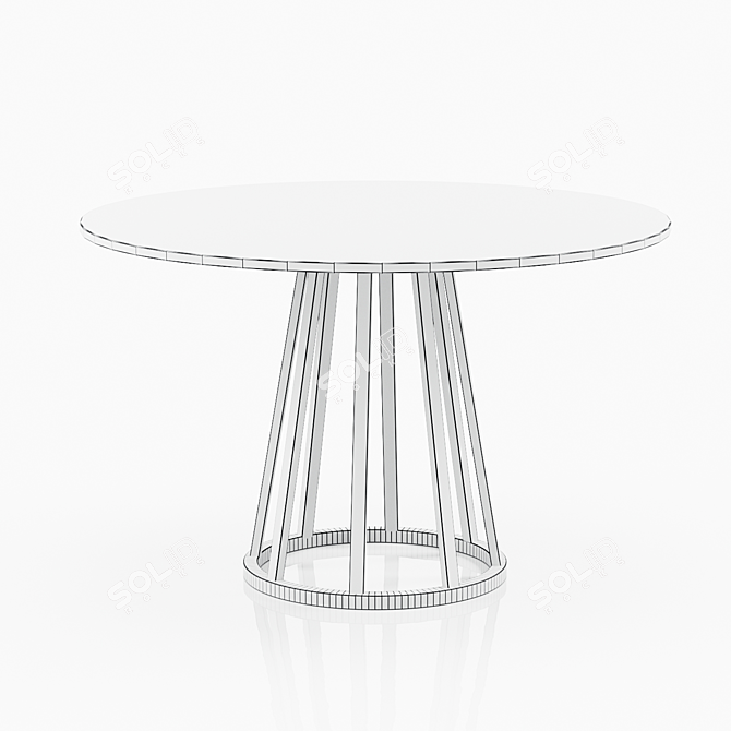 Luxury Marble Dining Table 3D model image 4