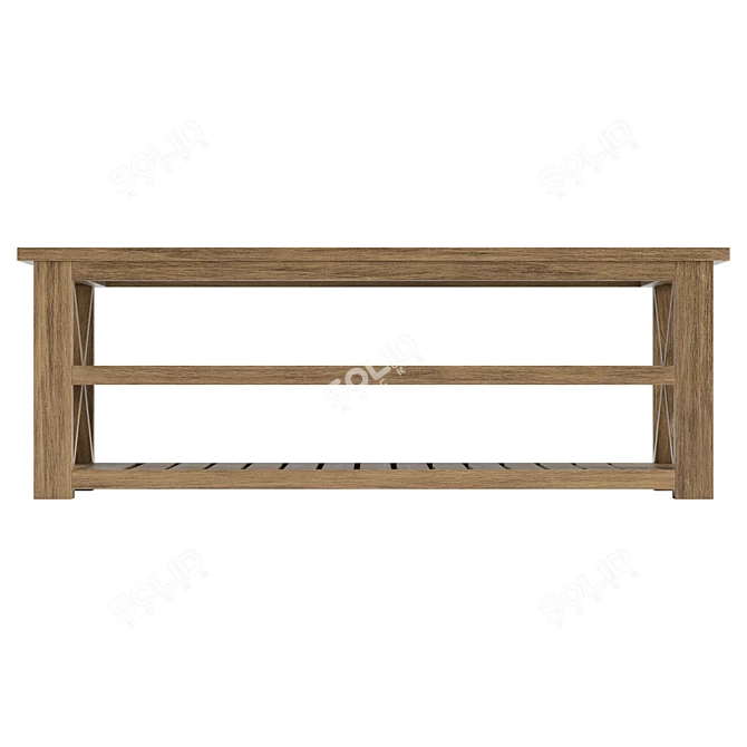 Modern Entryway Bench with Texture 3D model image 3