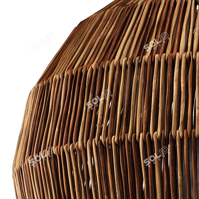 Wicker Lamp Model Bundle Technology 3D model image 3