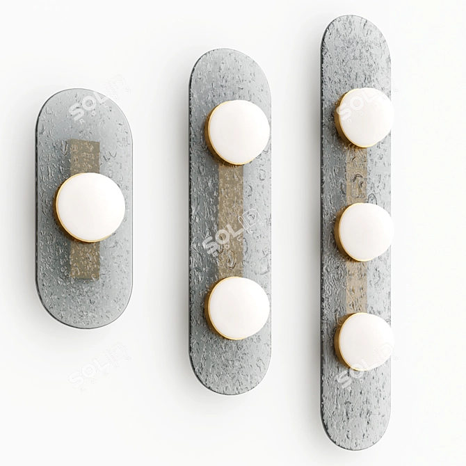Modular Wall Lamp Trio 3D model image 4