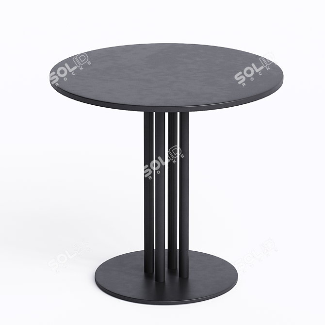 Elegant Round Dining Table Design 3D model image 2