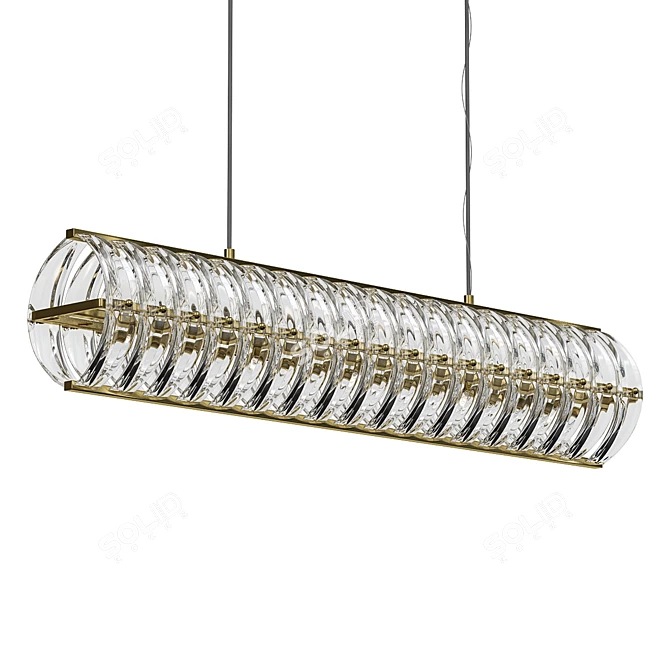 Plonia Long Pendant Light 3D model image 1