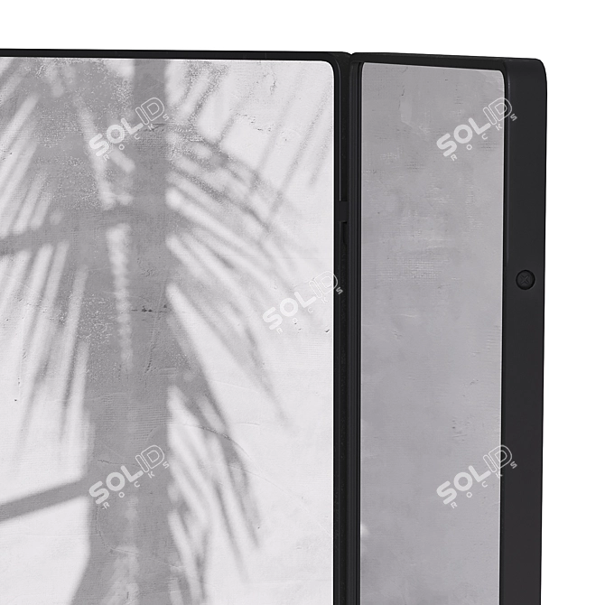 Barbier XL Mirror, Elegant Design 3D model image 2