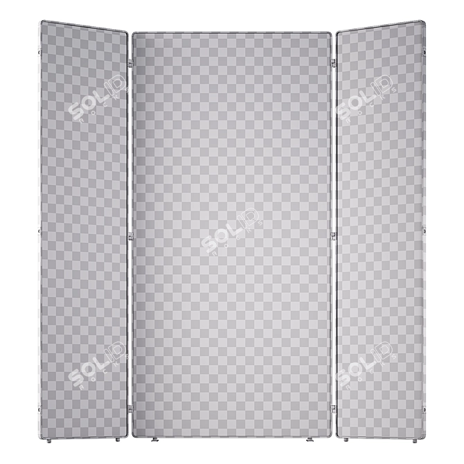 Barbier XL Mirror, Elegant Design 3D model image 5