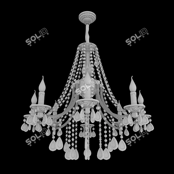 Bogates Liguria Crystal Chandelier 8-Light 3D model image 2