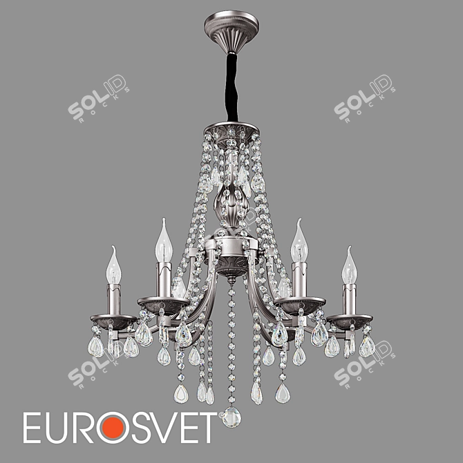 Bogates Liguria Crystal Chandelier 6-Light 3D model image 1