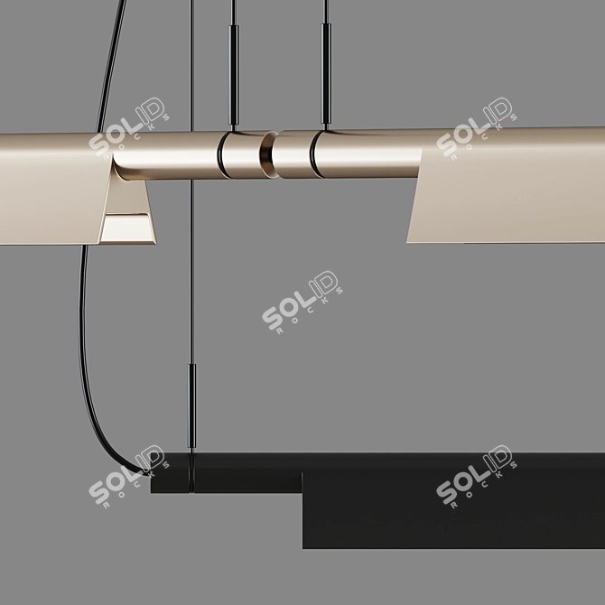 Compendium D81BW Pendant Light Set 3D model image 3