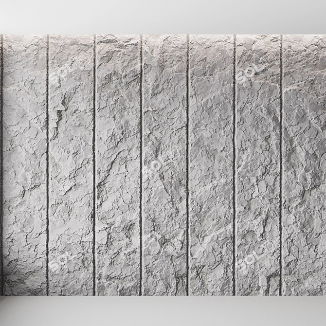 Stone Texture Set with Displacement 3D model image 1