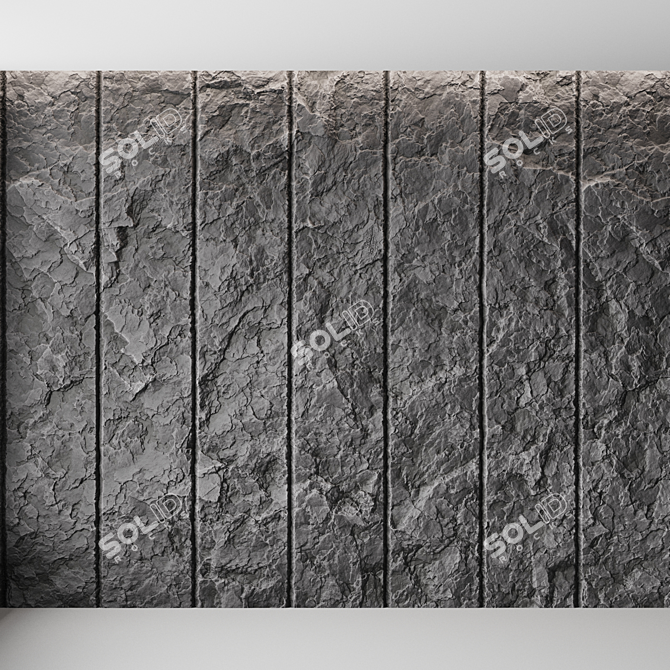 Stone Texture Set with Displacement 3D model image 2