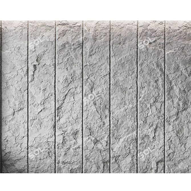 Stone Texture Set with Displacement 3D model image 7