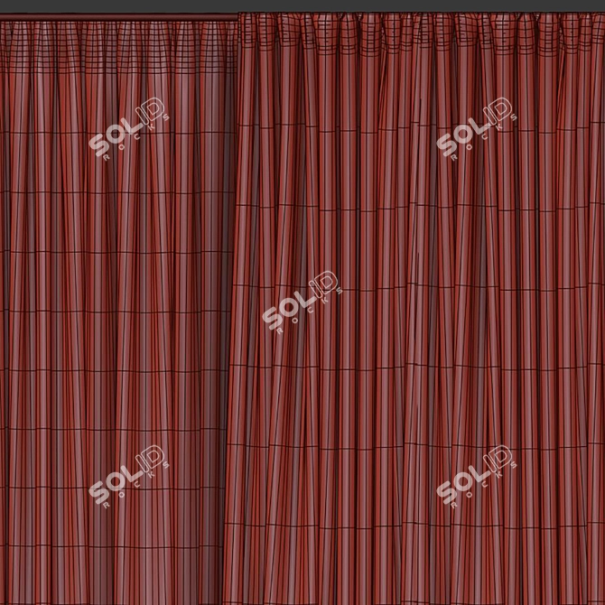 Revamped Curtain Design 3D model image 5