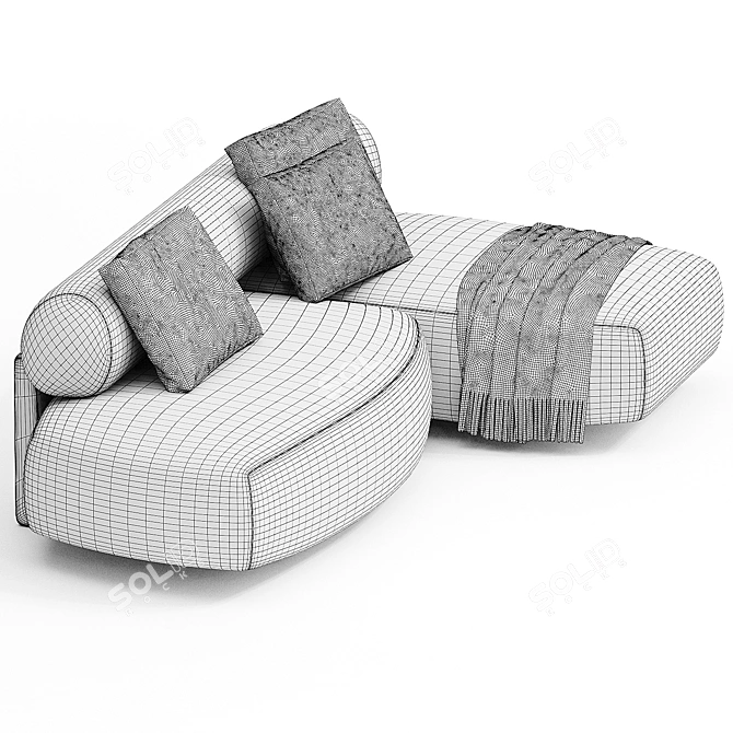 GOGAN Modular Sofa Moroso 3D model image 3