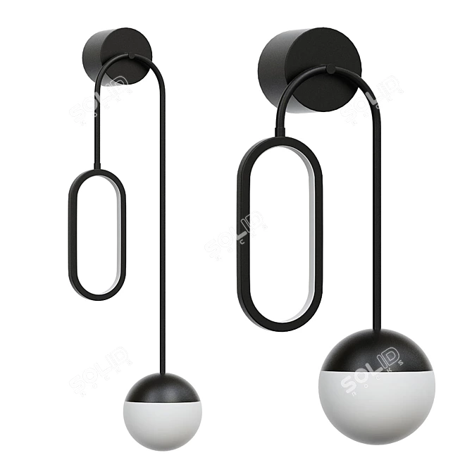 ImperiumLoft Niello Hanging Wall Lamp 3D model image 1